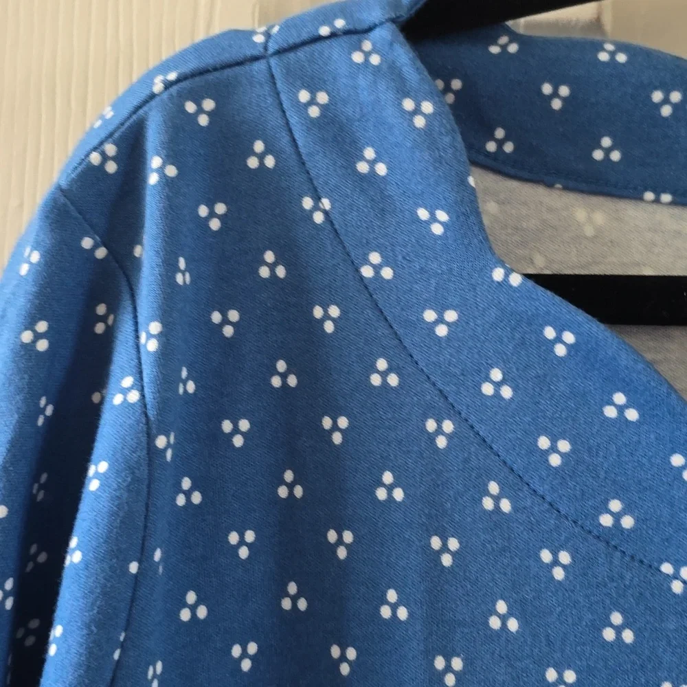 CROFT AND BARROW WOMEN'S PLUS SIZE BLUE & WHITE SHORT SLEEVES COTTON TOP SIZE 3X - Picture 6 of 12